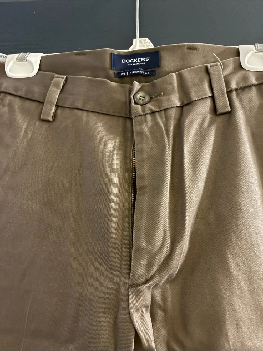 Dockers Olive Brown Straight-Leg Chinos